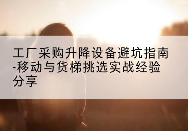 源城移动式升降机怎么选-工厂采购升降设备避坑指南-移动与货梯挑选实战经验分享